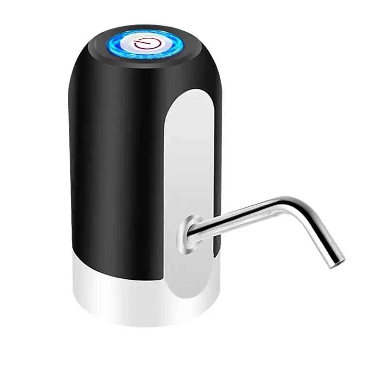 Auto Water Bottle Pump USB Charging One Click Dispenser - 1pc White/Black Drink Pump