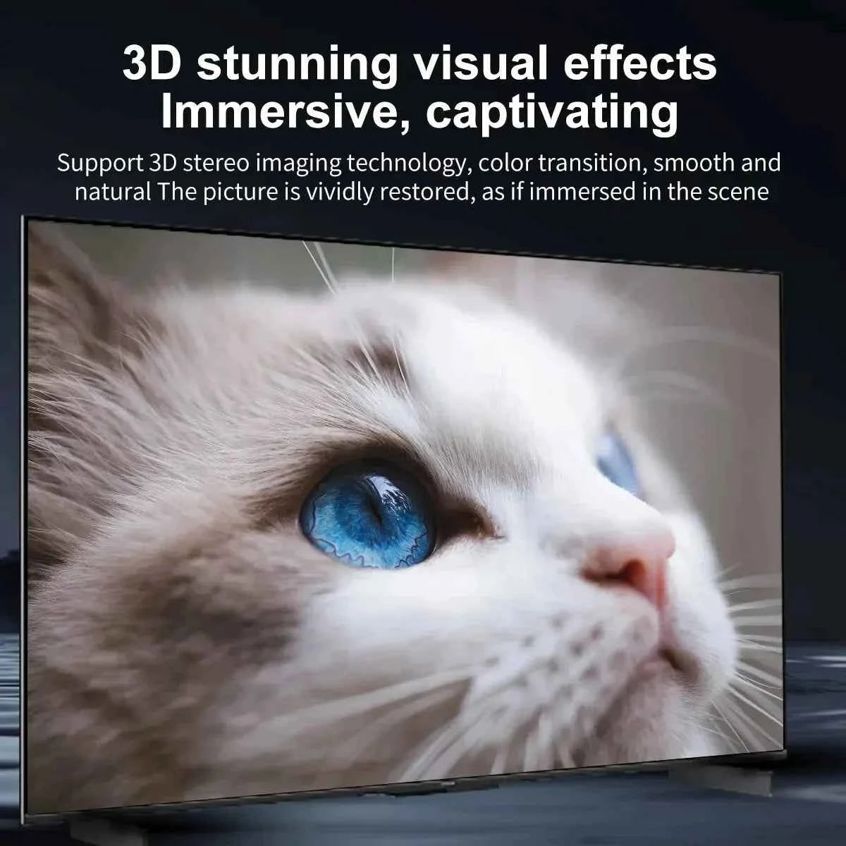 4K HD Type-C to HDTV Cable - 2M Braided Screen Projection Cable for TV and Computer