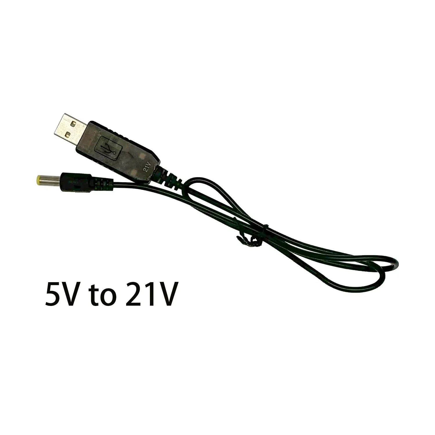 1pc 5V to 21V boost cable 21V battery dedicated charging cable DC interface USB adapter cable charger - Best Discounts