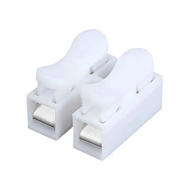 50Pcs Quick Wire Connectors - No Soldering Required Spring Clamp Cable Terminals for Electronics