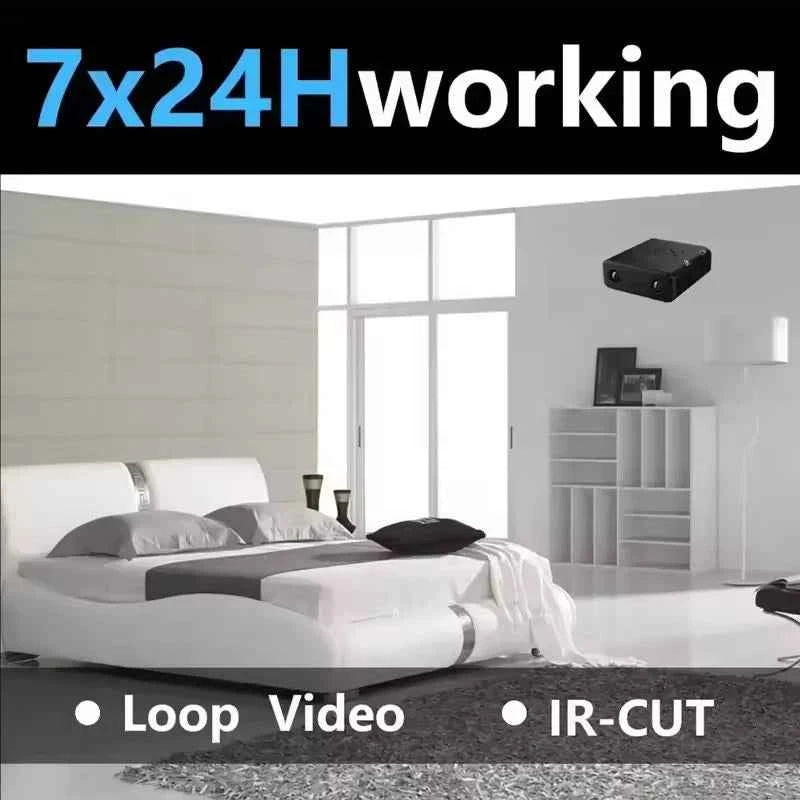 1080P FHD Mini Wifi Camera - Smart Home Security Indoor Anti-theft IP Camera with Video and Voice Real-time App