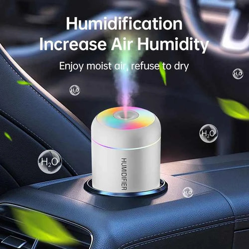 180ML Mini Air Humidifier USB Essential Oil Diffuser for Home, Car, and Bedroom Aromatherapy Lights