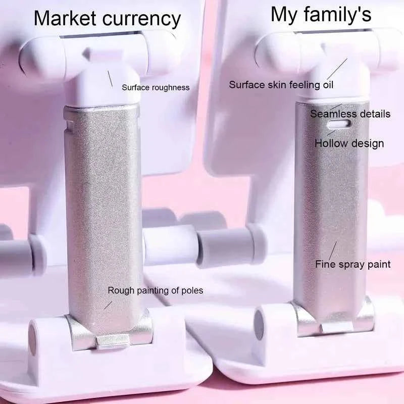 Adjustable Phone Holder Stand for iPhone, iPad, Xiaomi - Universal Desktop Tablet Stand