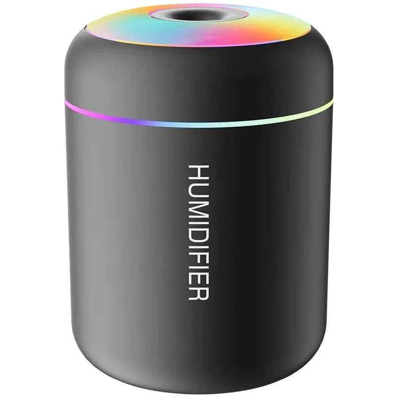180ML Mini Air Humidifier USB Essential Oil Diffuser for Home, Car, and Bedroom Aromatherapy Lights