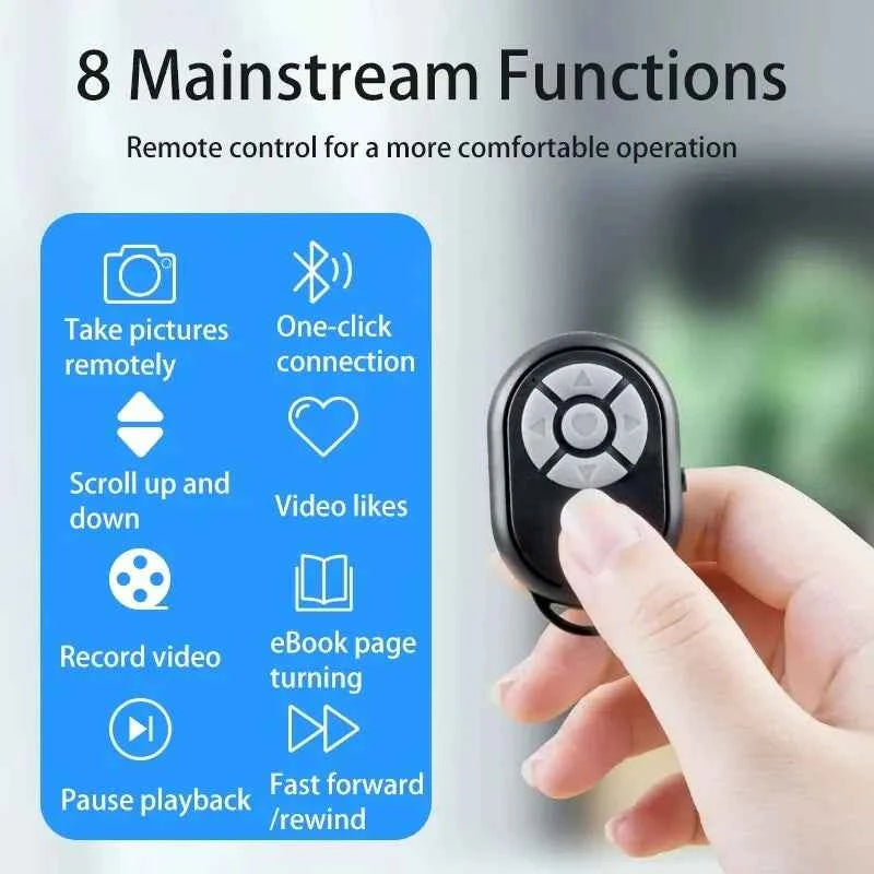 Bluetooth Selfie Stick Remote Controller for iPhone, Xiaomi, IOS & Android - Universal Camera Control