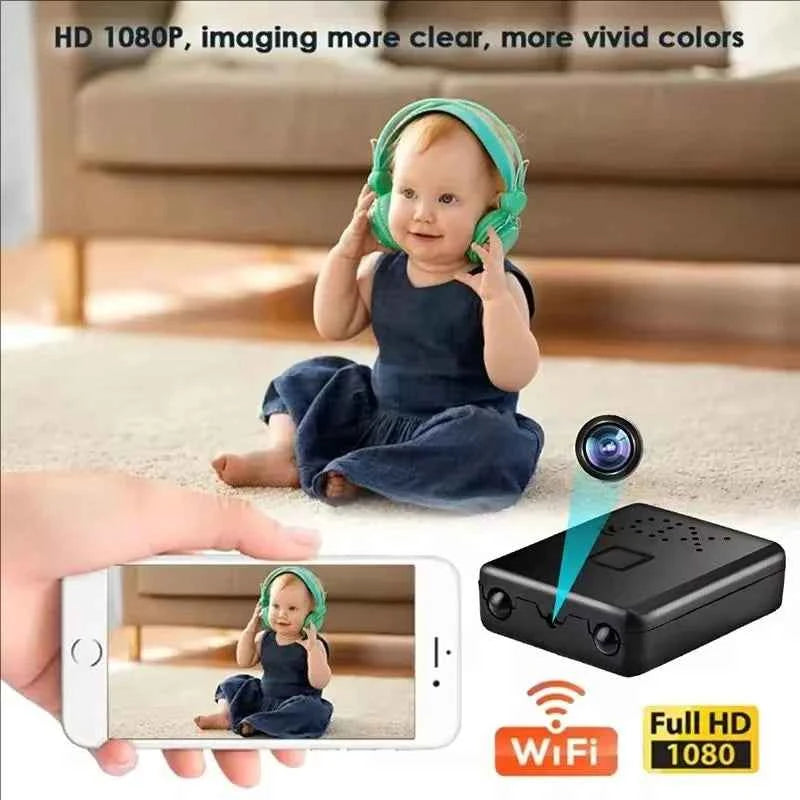 1080P FHD Mini Wifi Camera - Smart Home Security Indoor Anti-theft IP Camera with Video and Voice Real-time App